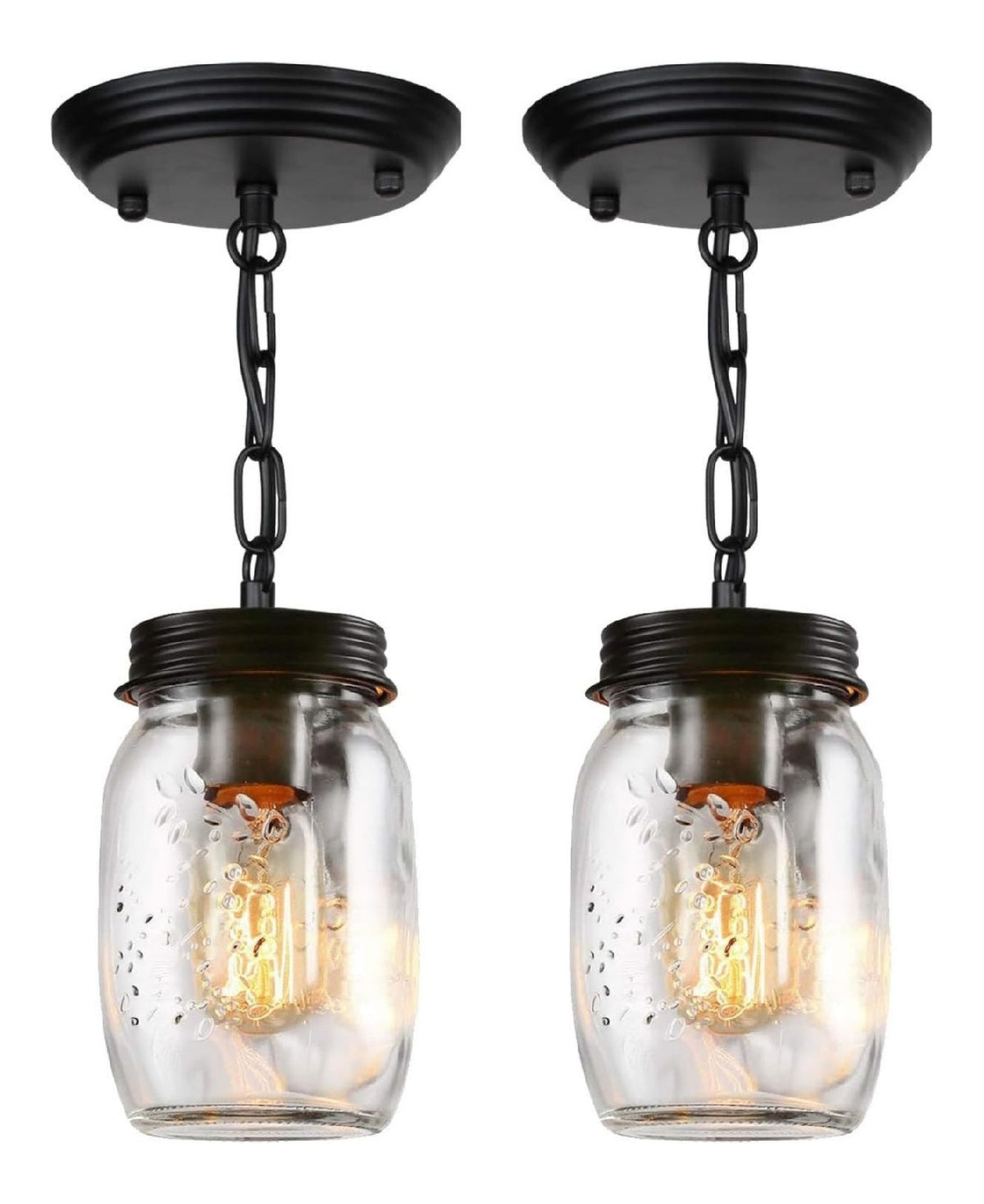 Suspension Noir et Ambre au style moderne avec conception fonctionnelle 60 W
