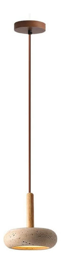 Luminaire Blanc et Ambre a silhouette graphique de type suspension 12 W