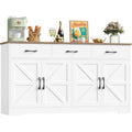 Buffet de rangement 150 cm avec quatre portes, trois tiroirs et  etag eres r eglables