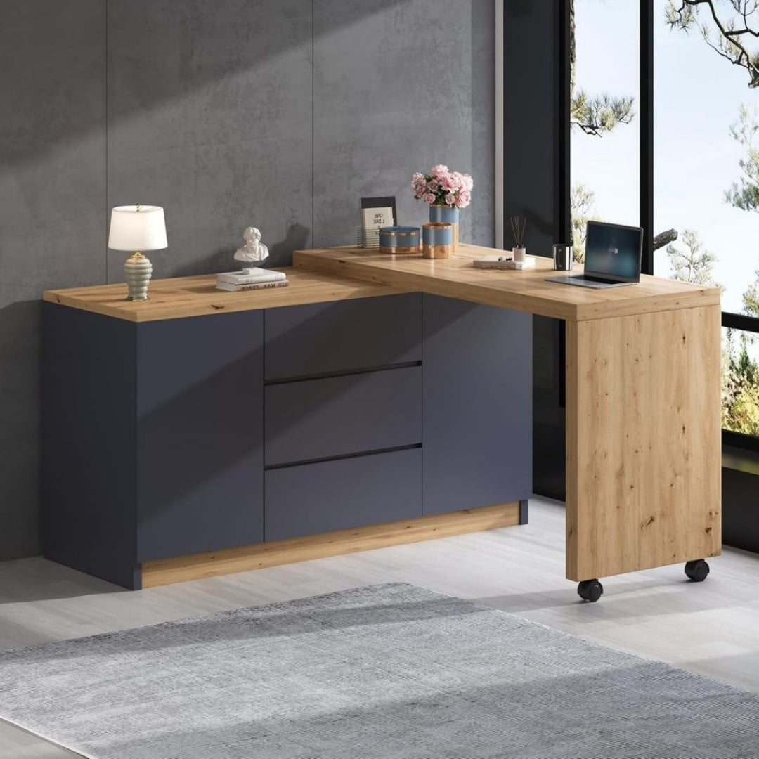 Commodes avec tiroirs finition bois blanc variante 2714
