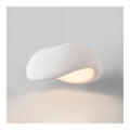 Suspension Blanc et Ambre a presence elegante et lumiere agreable E27