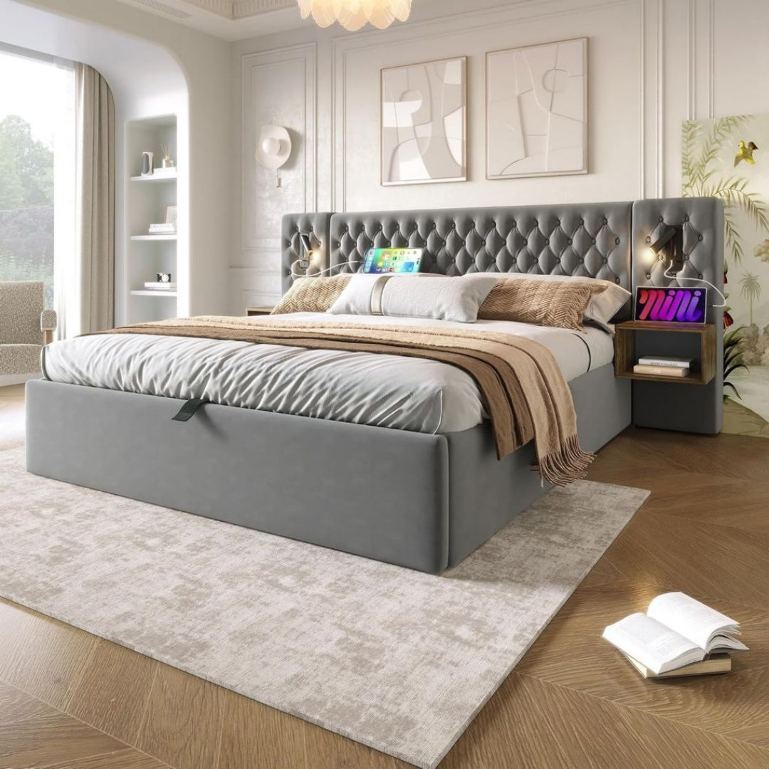 Sommiers tapissiers finition bois beige variante 1790