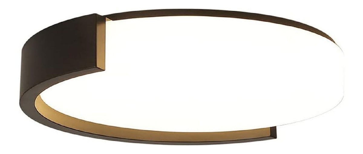 Luminaire Noir et Ambre a silhouette graphique de type lustre SM-4014