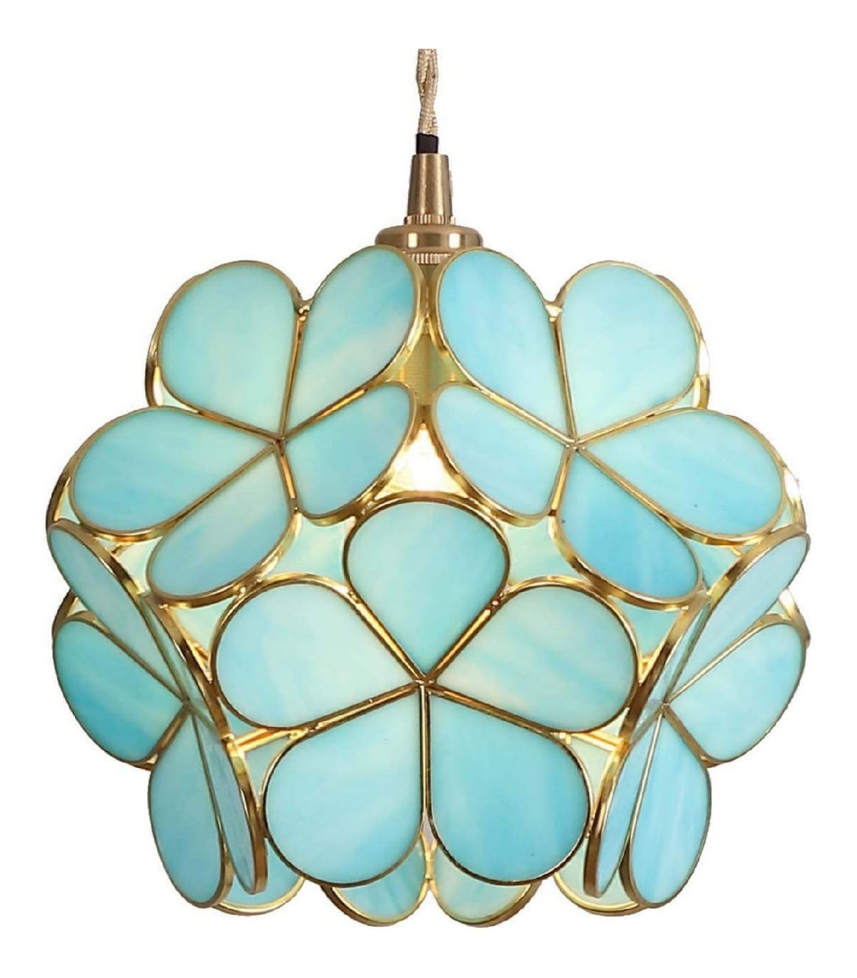 Eclairage Blanc et Beige contemporain en version suspension 40 W E27