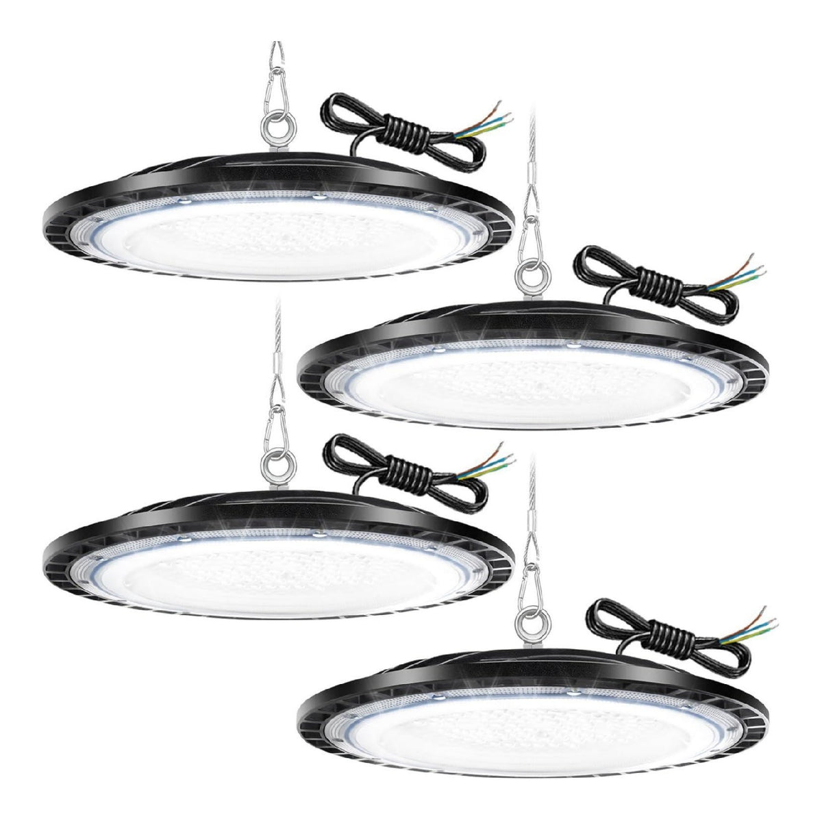 Luminaire Blanc et Rouge a silhouette graphique de type suspension 150W IP65