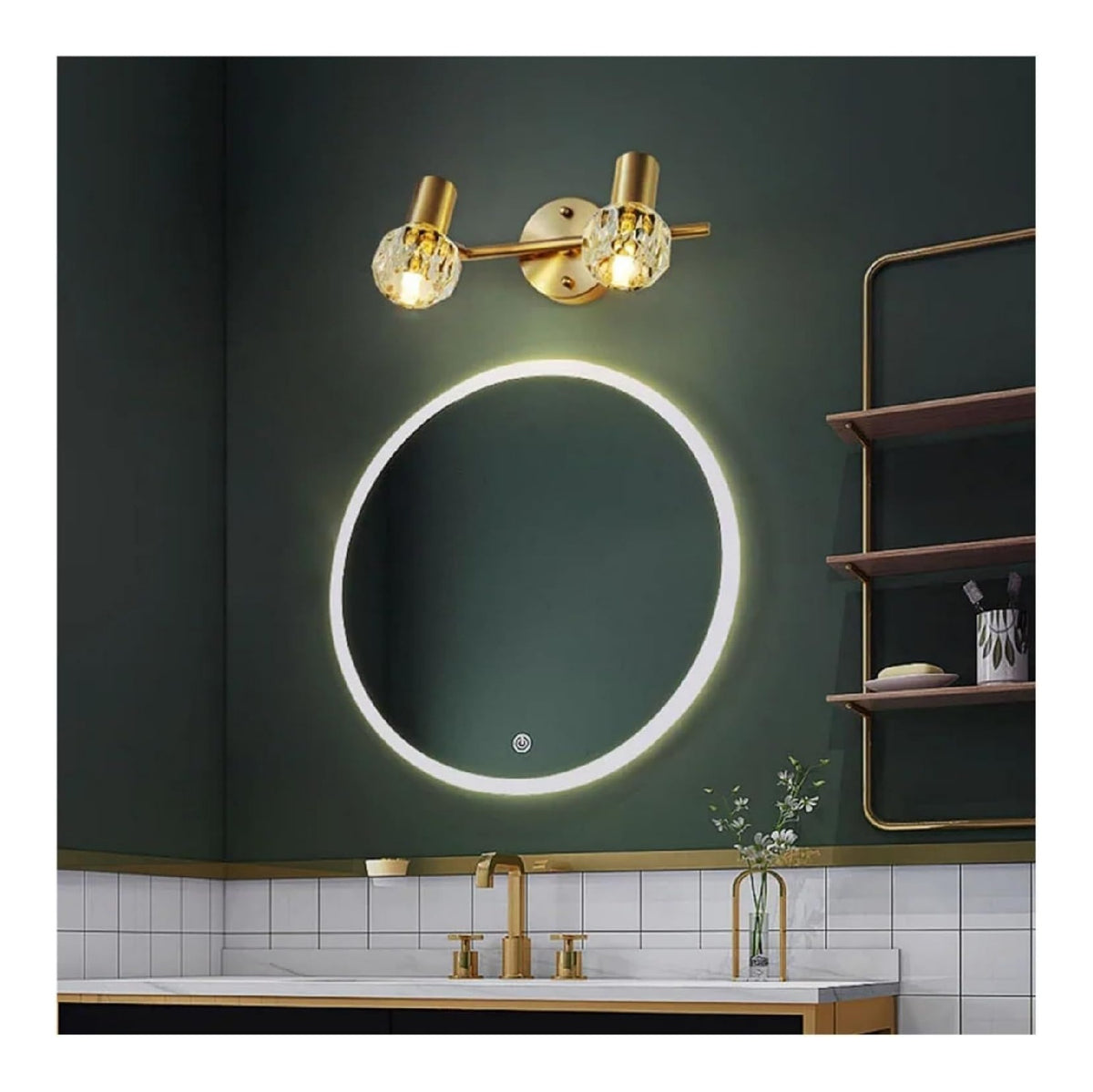 Solution lumineuse Rouge et Transparent au dessin sobre en format applique murale