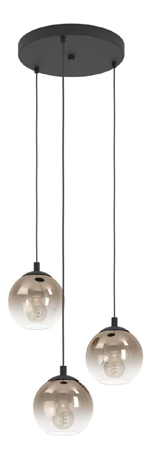 Eclairage Noir contemporain en version suspension E27