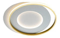 Luminaire Blanc a silhouette graphique de type plafonnier 40W