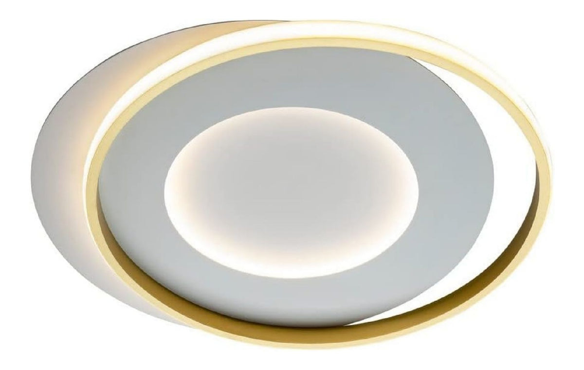 Luminaire Blanc a silhouette graphique de type plafonnier 40W