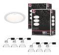 Luminaire Blanc a silhouette graphique de type spot de plafond IP44 2700K