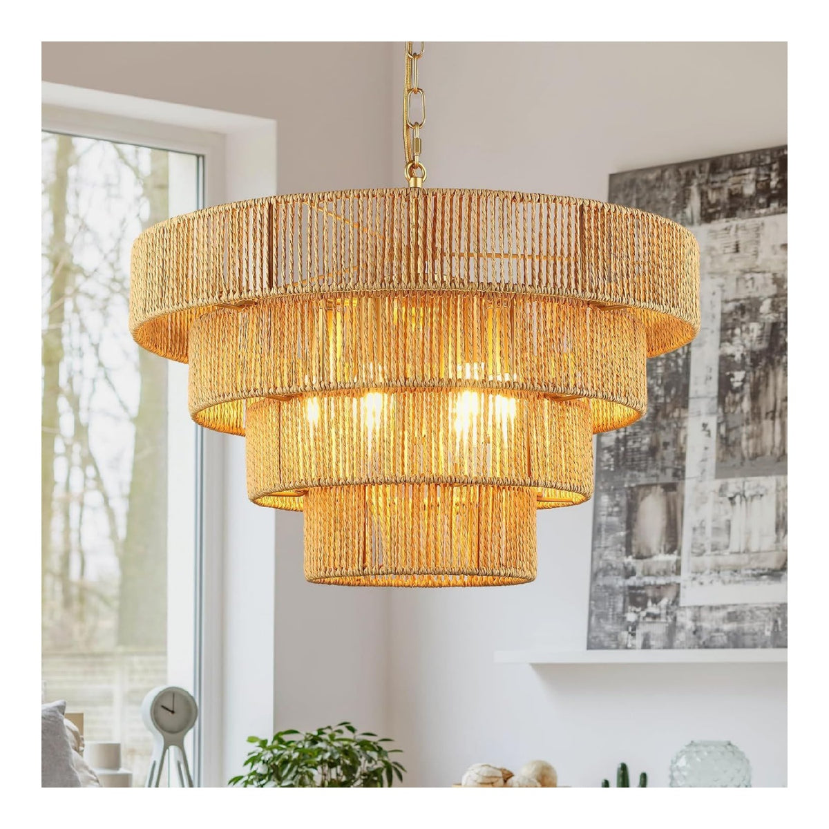 Eclairage Blanc et Dore contemporain en version suspension 10 W E14