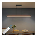 Suspension Noir et Blanc a presence elegante et lumiere agreable 36W IP20 3000K