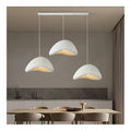 Suspension decoratif Blanc et Ambre avec diffusion lumineuse harmonieuse E27 D7-6632