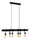 Suspension decoratif Noir avec diffusion lumineuse harmonieuse 60 W E27