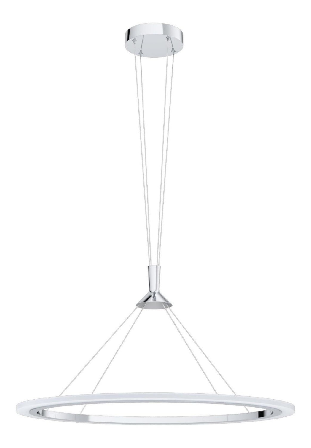 Suspension Blanc et Bleu a presence elegante et lumiere agreable