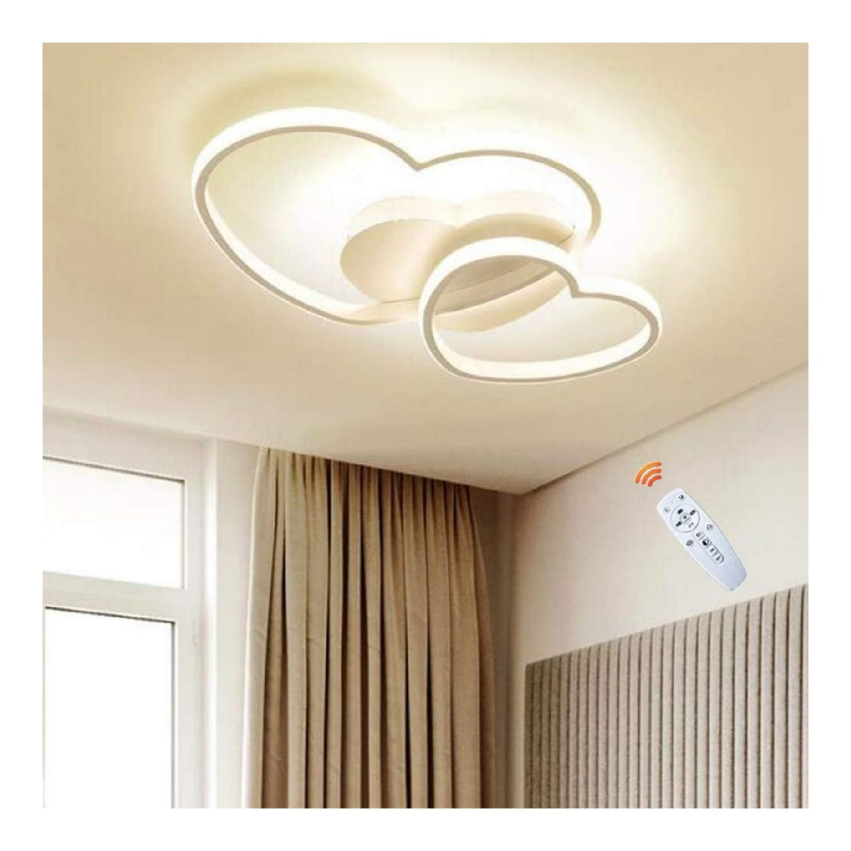 Eclairage Blanc et Ambre contemporain en version lustre 6500K 1P-4120