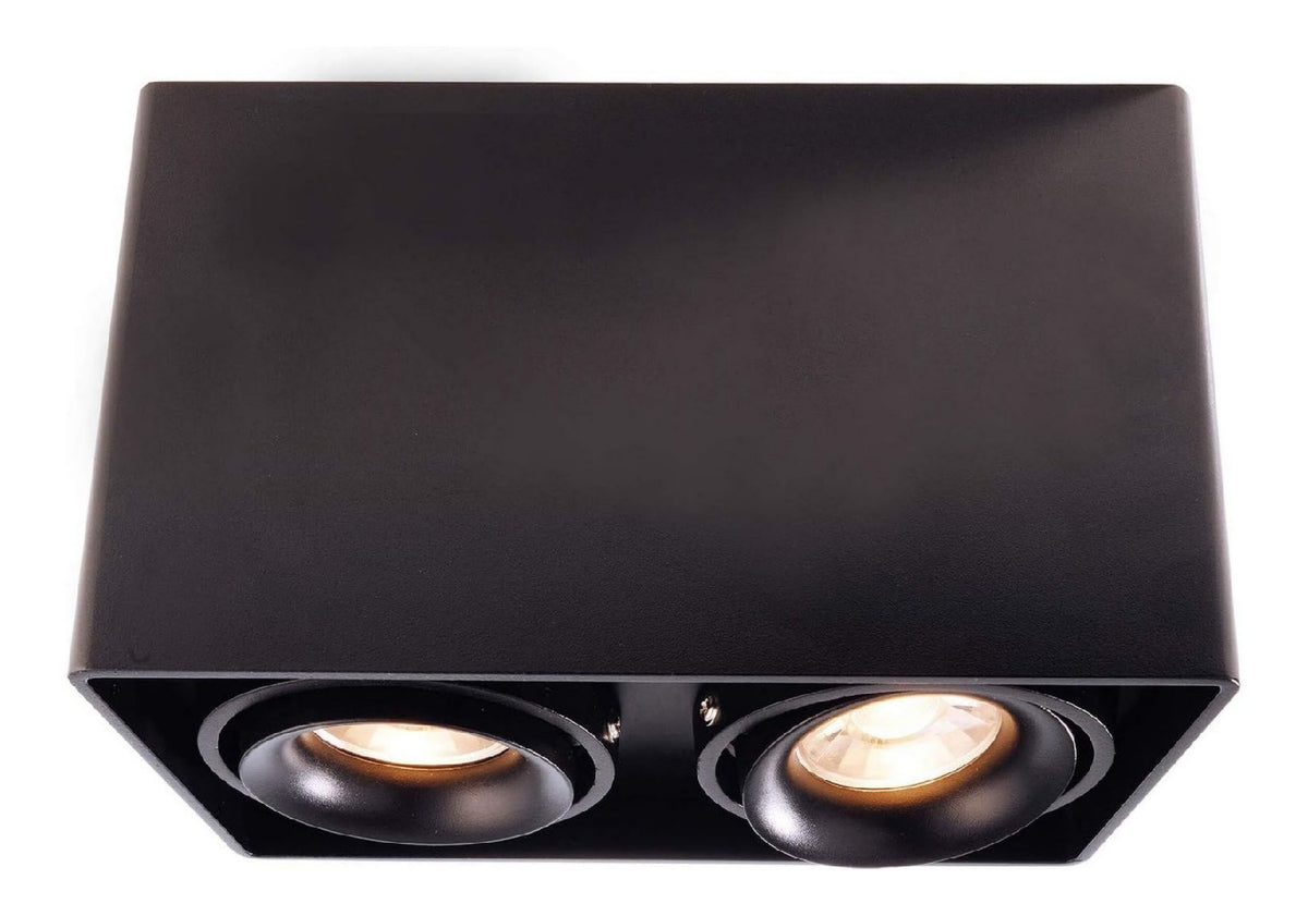 Eclairage Noir et Blanc contemporain en version spot de plafond 16 W 3000 K GU10