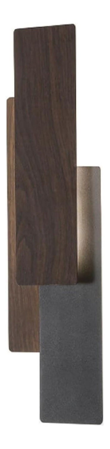 Applique murale Noir et Blanc aux lignes epurees avec eclairage confortable 22 W