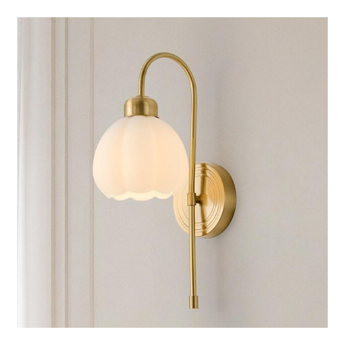 Applique murale Blanc et Ambre au style moderne avec conception fonctionnelle E14 TM-9008