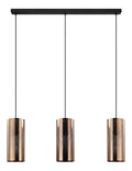 Solution lumineuse Noir et Rouge au dessin sobre en format suspension E27