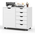 Ensembles pour bar avec tiroirs sur roulettes blanc