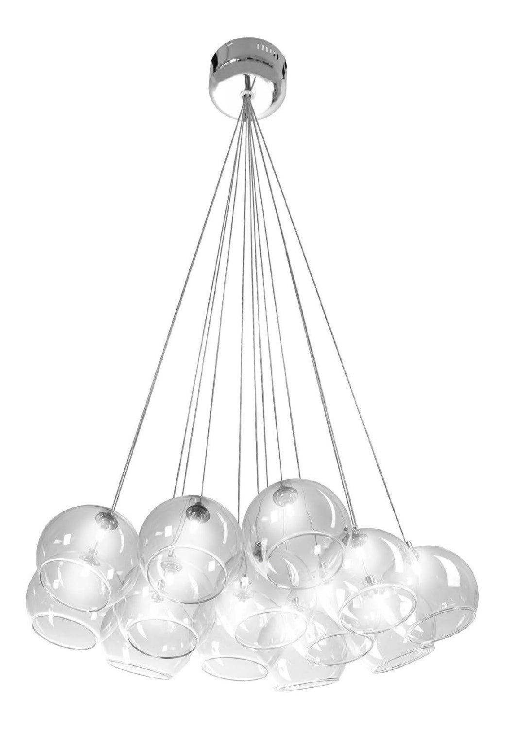 Eclairage Ambre contemporain en version suspension D2-5730