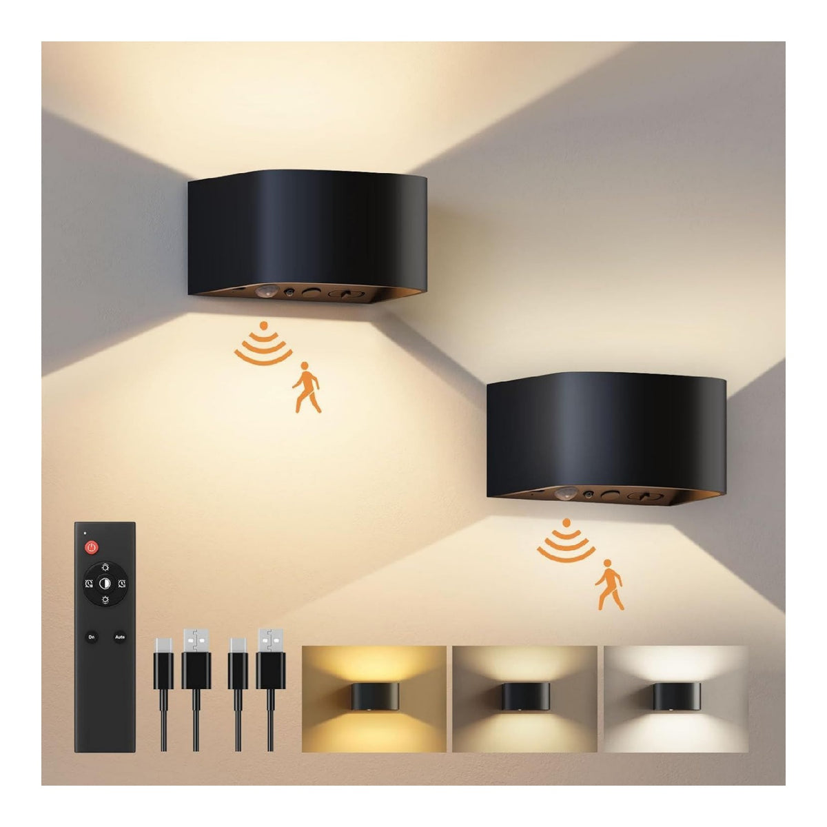 Applique murale decoratif Ambre et Rouge avec diffusion lumineuse harmonieuse