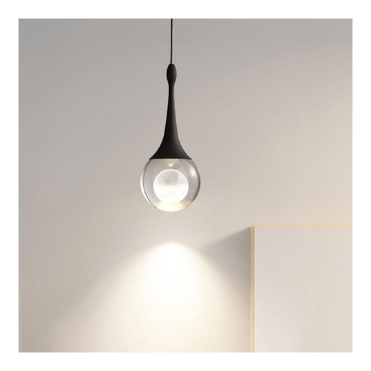 Suspension Noir et Blanc au style moderne avec conception fonctionnelle 7 W 6000K