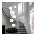 Solution lumineuse Blanc et Ambre au dessin sobre en format suspension E14