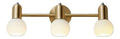 Applique murale decoratif Blanc et Dore avec diffusion lumineuse harmonieuse E14