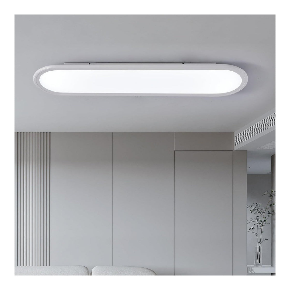 Plafonnier Blanc et Ambre au style moderne avec conception fonctionnelle 36W 6000K