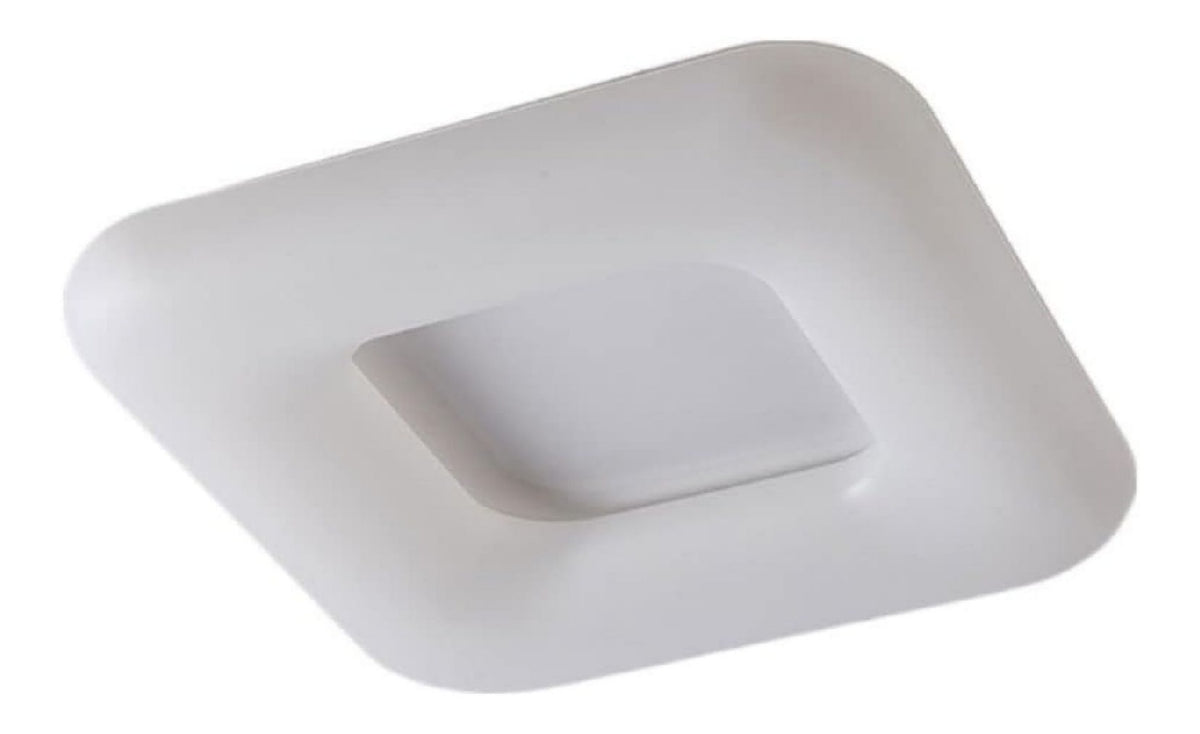 Plafonnier Blanc et Ambre a presence elegante et lumiere agreable 6000K