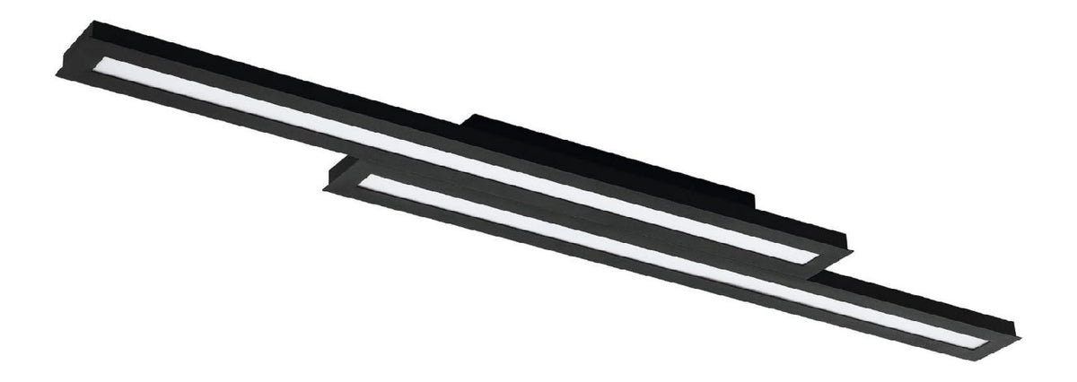 Plafonnier Noir et Blanc aux lignes epurees avec eclairage confortable GP-5290