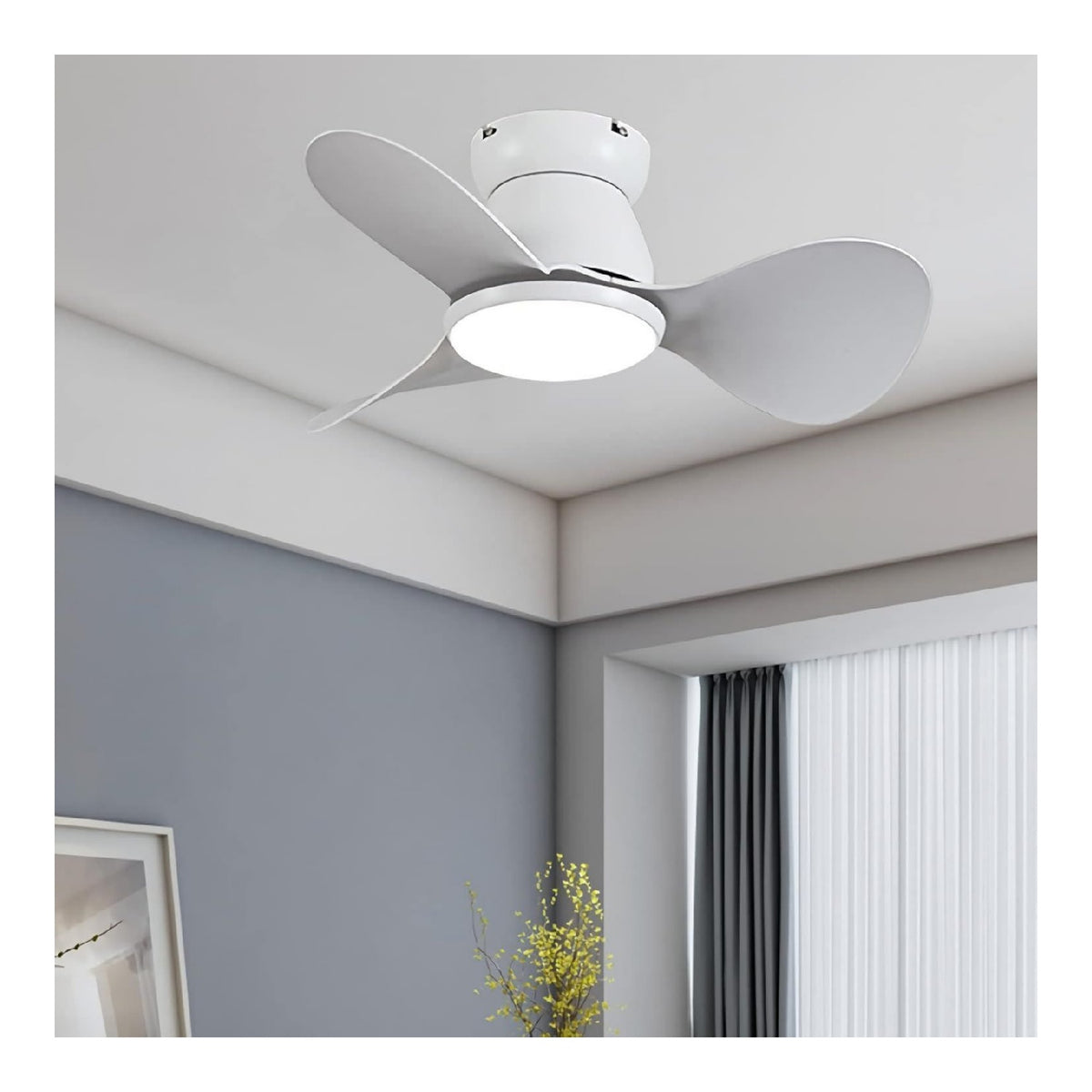 Luminaire decoratif Blanc et Ambre avec diffusion lumineuse harmonieuse MC-1748