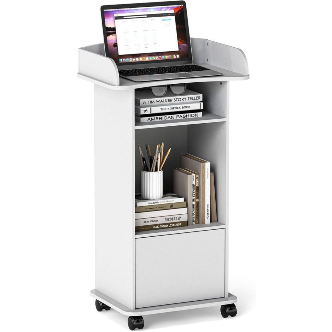 Armoires vitrees de presentation blanc