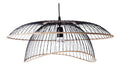Suspension Noir et Rouge a presence elegante et lumiere agreable 60 W E27