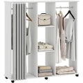 Bancs bout de lit finition bois revetement velours beige