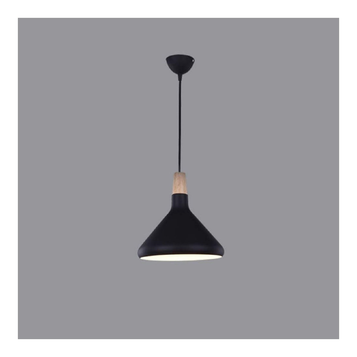 Solution lumineuse Ambre au dessin sobre en format lustre E27