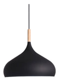 Luminaire Noir et Blanc a silhouette graphique de type suspension E27 5T-4503