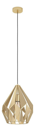 Solution lumineuse Dore et Ambre au dessin sobre en format suspension 60 W E27