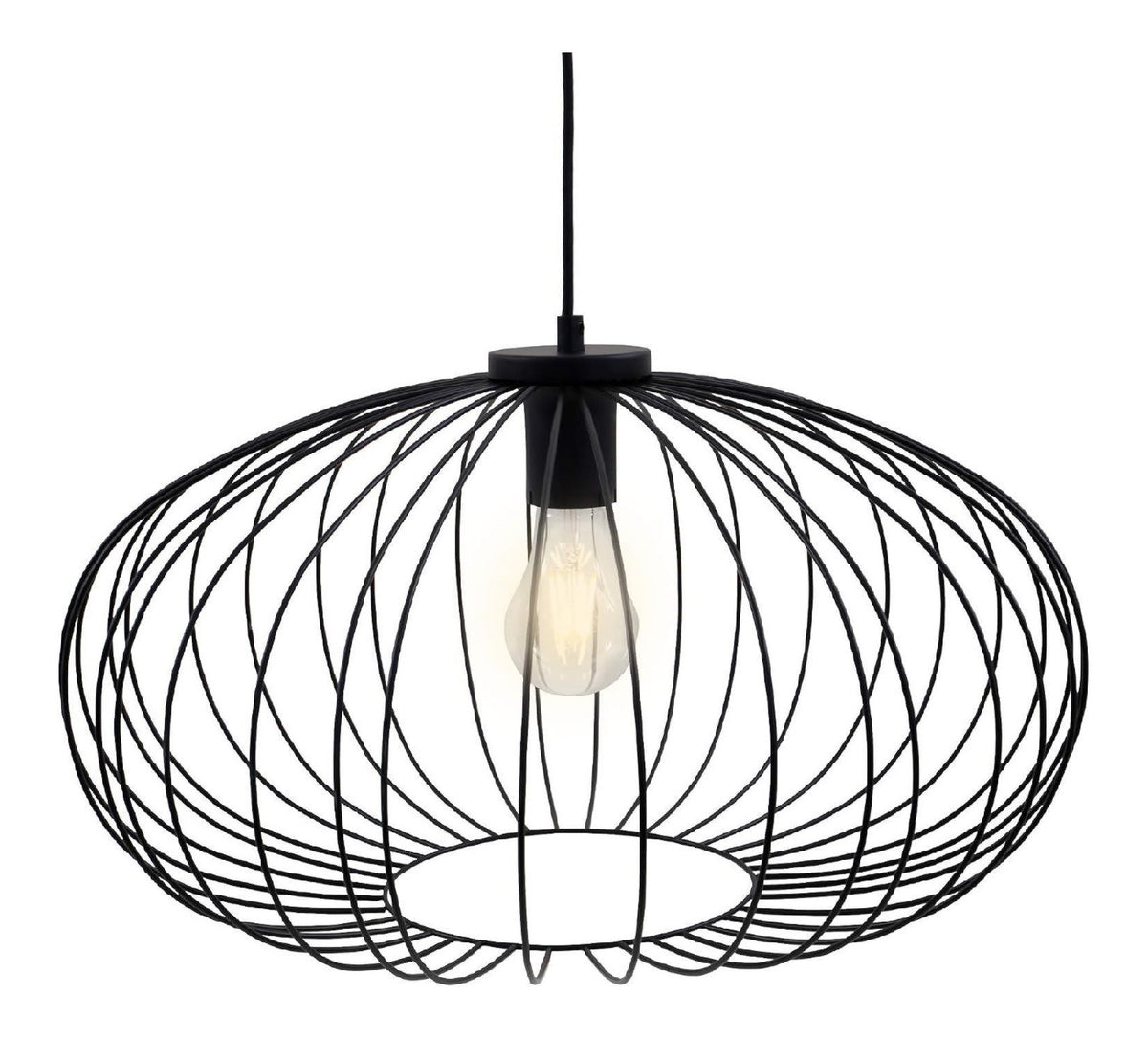 Eclairage Noir et Rouge contemporain en version suspension IP20 E27