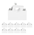 Plafonnier decoratif Blanc et Ambre avec diffusion lumineuse harmonieuse 15W GU10