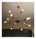 Lustre Ambre et Rouge au style moderne avec conception fonctionnelle
