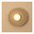 Applique murale Blanc et Ambre aux lignes epurees avec eclairage confortable W4-7048