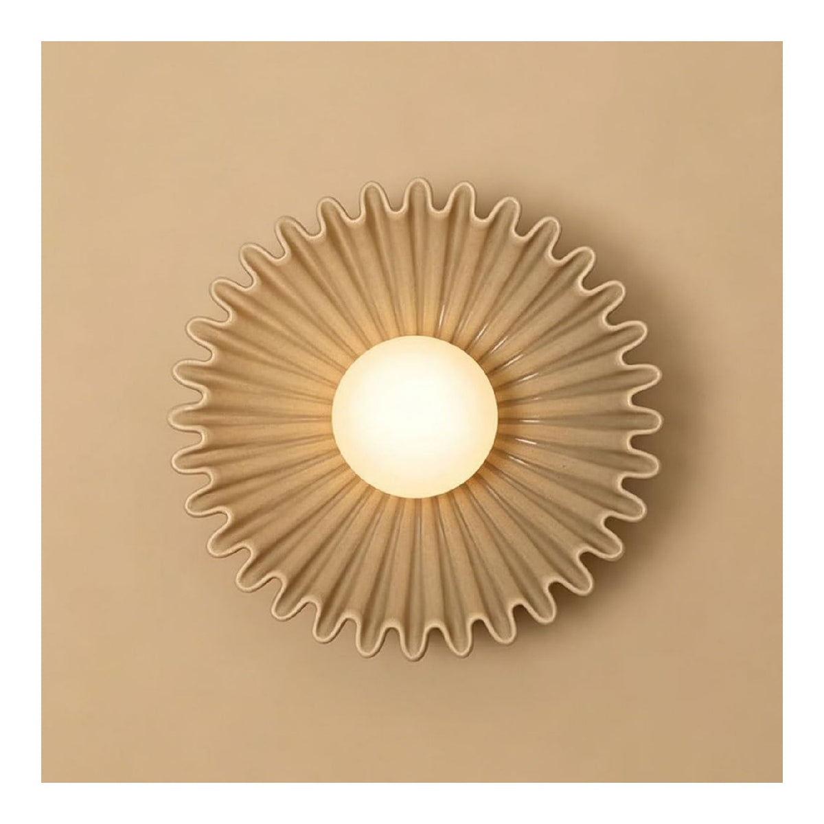 Applique murale Blanc et Ambre aux lignes epurees avec eclairage confortable W4-7048