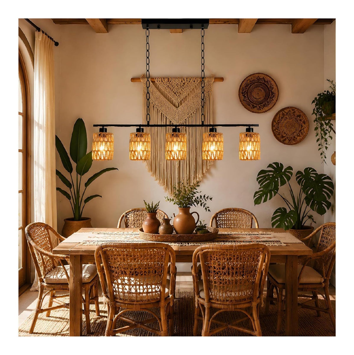 Suspension Noir et Ambre au style moderne avec conception fonctionnelle 60W E27