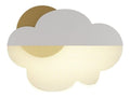 Luminaire Blanc et Dore a silhouette graphique de type applique murale 45-3210