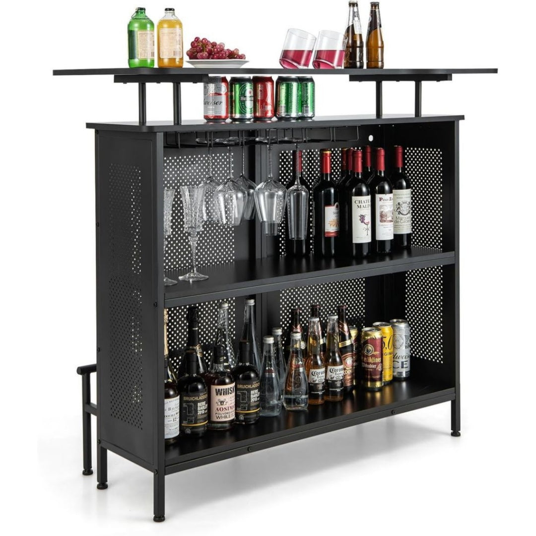 Tables basses finition bois structure metal noir variante 3002