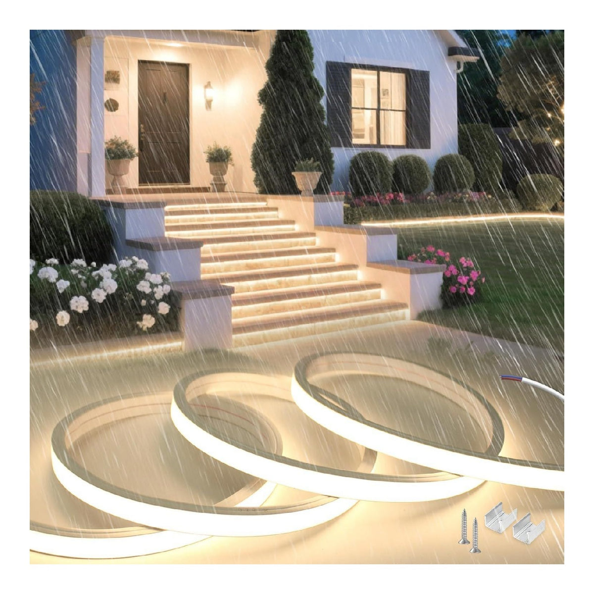 Luminaire Noir et Blanc au style moderne avec conception fonctionnelle 10 W IP65 3000K