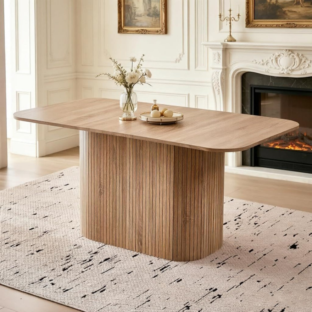 Tables basses finition bois structure metal noir